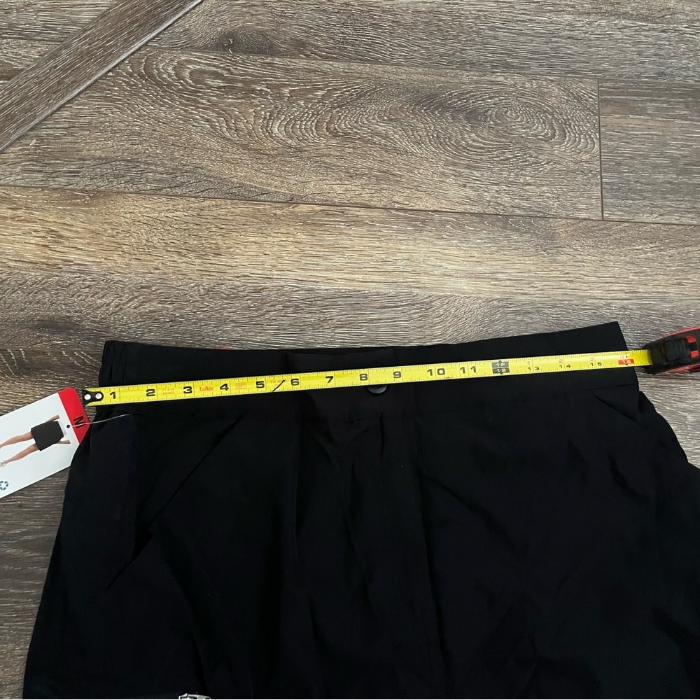 32 Degrees Cool Black Athletic Skort Zipper Pocket & Elastic Waistband M NWT - Picture 3 of 9
